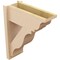 Ekena Millwork 7 1/2-in W x 18-in D x 22-in H Funston Trad Rough Cedar Woodgrain TimberThane Outlooker, Primed Tan OUTUR075X18X22FST04RCPR - alternate 2